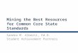 Mining the Best Resources for Common Core State Standards Sandra M. Alberti, Ed.D. Student Achievement Partners