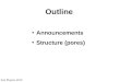 Soil Physics 2010 Outline Announcements Structure (pores)