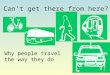 Can’t get there from here? Why people travel the way they do