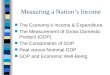 Measuring a Nation’s Income n The Economy’s Income & Expenditure n The Measurement of Gross Domestic Product (GDP) n The Components of GDP n Real versus
