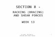 AS 1684 SECTION 8 - RACKING AND SHEAR FORCES 1 SECTION 8 - RACKING (BRACING) AND SHEAR FORCES WEEK 13
