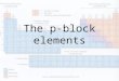 The p-block elements. Position of p-block in periodic table
