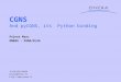 CGNS And pyCGNS, its Python binding Poinot Marc ONERA - DSNA/ELSA /ELSA/PRS-02036 poinot@onera.fr 