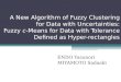 A New Algorithm of Fuzzy Clustering for Data with Uncertainties: Fuzzy c-Means for Data with Tolerance Defined as Hyper-rectangles ENDO Yasunori MIYAMOTO