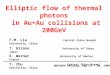 Elliptic flow of thermal photons in Au+Au collisions at 200GeV QNP2009 Beijing, Sep 21 - 26, 2009 F.M. Liu Central China Normal University, China T. Hirano