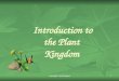 1 Introduction to the Plant Kingdom Introduction to the Plant Kingdom copyright cmassengale
