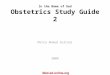 In the Name of God Obstetrics Study Guide 2 Mitra Ahmad Soltani 2008