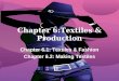 Chapter 6:Textiles & Production Chapter 6.1: Textiles & Fashion Chapter 6.2: Making Textiles