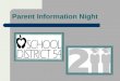 Parent Information Night. High School District 211 WELCOME TO