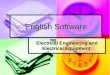 English Software Electrical Engineering and Electrical Equipment