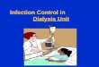 Infection Control in Dialysis Unit. Objectives Importance I.C Practices for H.U : - I.C Precautions for All Patients - Routine Serologic Testing - Hepatitis