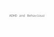 ADHD and Behaviour. Roadmap Description and Definition of Behaviour Exceptionality ADHD characteristics Best Practice Strategies Other behaviour exceptionalities