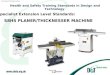 © the Design and Technology Association Health and Safety Training Standards in Design and Technology S8HS PLANER/THICKNESSER MACHINE Specialist Extension