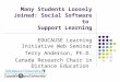 Many Students Loosely Joined: Social Software to Support Learning EDUCAUSE Learning Initiative Web Seminar Terry Anderson, Ph.D. Canada Research Chair