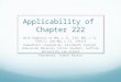 Applicability of Chapter 222 With Emphasis on MGL c.71, 37H, MGL c.71, 37H1/2, and MGL c.71, 37H3/4 PowerPoint Created By: Elizabeth Tashash, Education