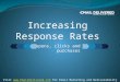 Opens, clicks and purchases Increasing Response Rates Visit  for Email Marketing and Deliverability Tips, Tools, & Training