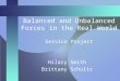 Balanced and Unbalanced Forces in the Real World Service Project Hilary Smith Brittany Schultz