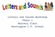 Letters and Sounds Workshop Phase 1 Nursery Class Huntington C.P. School