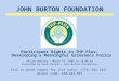 JOHN BURTON FOUNDATION Participant Rights in THP-Plus: Developing a Meaningful Grievance Policy Online Webinar – March 19, 2009 at 10:00 am Presented by