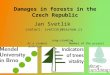 Damages in forests in the Czech Republic Jan Svetlik contact: svetlikj@seznam.cz Long-standing As a student Member of the project practice