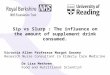 Department of Food and Nutritional Sciences & Clinical Health Sciences Sip vs Slurp : The influence on the amount of supplement drink consumed. Victoria