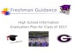 Freshman Guidance High School Information Graduation Plan for Class of 2017