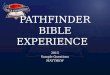 PATHFINDER BIBLE EXPERIENCE 2015 Sample Questions MATTHEW