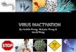 Viruses can be lipid-coated or non- enveloped. Virus inactivation works by one of the following two mechanisms:  By attacking the viral envelope or capsid