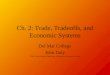Ch. 2: Trade, Tradeoffs, and Economic Systems Del Mar College John Daly ©2003 South-Western Publishing, A Division of Thomson Learning