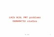 LHCb HCAL PMT problems HAMAMATSU studies 1 Yu. Guz