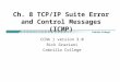 Ch. 8 TCP/IP Suite Error and Control Messages (ICMP) CCNA 1 version 3.0 Rick Graziani Cabrillo College