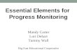 Essential Elements for Progress Monitoring Mandy Carter Lori Dehart Tammy Wall Big East Educational Cooperative