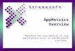 AppMetrics Overview “Maximize the availability of your applications built on the Microsoft platform”