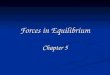 Forces in Equilibrium Chapter 5. Section 5.1 The Force Vector