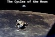 The Cycles of the Moon. Moon Basics…? What is the period of the Moon? What are the phases of the Moon? When can you see the different phases of the Moon?