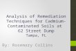 Analysis of Remediation Techniques for Cadmium- Contaminated Soils at 62 Street Dump Tampa, FL By: Rosemary Collins