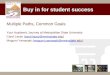 Buy in for student success Multiple Paths, Common Goals Your Academic Journey at Metropolitan State University Carol Lacey (carol.lacey@metrostate.edu)carol.lacey@metrostate.edu