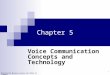 1 Modified by Masud-ul-Hasan and Ahmad Al-Yamani Chapter 5 Voice Communication Concepts and Technology