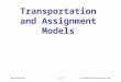 McGraw-Hill/Irwin © The McGraw-Hill Companies, Inc., 2003 6.1 Transportation and Assignment Models