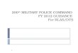 200 th MILITARY POLICE COMMAND FY 2012 GUIDANCE For RLAS/DTS 1