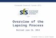 Statewide Financial System Program Overview of the Lapsing Process Revised June 16, 2014 Statewide Financial System (SFS)