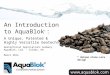 Title Slide * Unique stone-core design An Introduction to AquaBlok ® : A Unique, Patented & Highly Versatile Geotechnical Material Geotechnical Applications