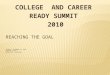 COLLEGE AND CAREER READY SUMMIT 2010. Presented by: Vialouphia “Via” Wattree, MPA +30 Assistant Principal –Special Programs Bonnabel Magnet Academy High