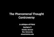 The Phenomenal Thought Controversy A critique of Prinz Lecture 5 Charles Siewert Rice University siewert@rice.edu