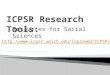 Resources for Social Sciences