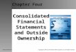 Chapter Four Consolidated Financial Statements and Outside Ownership McGraw-Hill/Irwin Copyright © 2011 by The McGraw-Hill Companies, Inc. All rights reserved