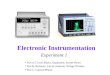 Electronic Instrumentation Experiment 1 * Part A: Circuit Basics, Equipment, Sound Waves * Part B: Resistors, Circuit Analysis, Voltage Dividers * Part