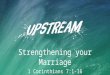 Strengthening your Marriage 1 Corinthians 7:1-16