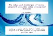 The value and challenges of micro- component domestic water consumption datasets Jo Parker Working as part of the ESPRC - ARCC water project with the support