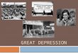 GREAT DEPRESSION. Warm-Up: Pick up Notes Packet + Assignment Packet and answer top part of page 1  Schedule  Warm-Up  PowerPoint  Key Question/Closure: